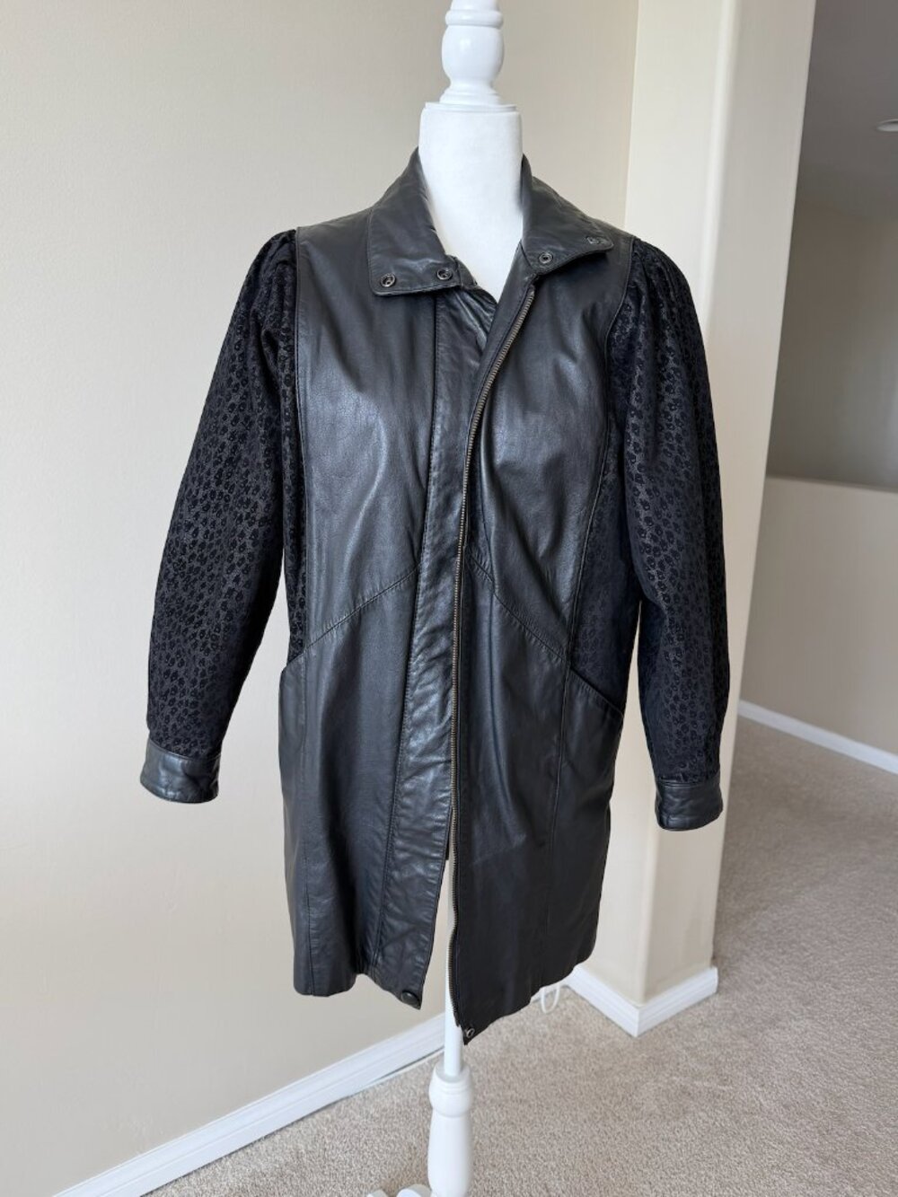 Womans Leather Coat Jacket